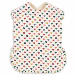 Konges Sløjd Bavoirs|Puériculture|Bavoir à volants Comea Cœurs