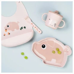 Done by deer Bavoir en silicone Pigee | Rose Sale