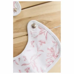 Clearance Tartine et Chocolat Bavoir enduit Toile de Jouy | Rose pêche