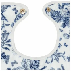 Tartine et Chocolat Bavoir enduit Toile de Jouy | Bleu marine New