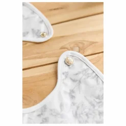 Tartine et Chocolat Bavoir enduit Toile de Jouy | Gris Hot