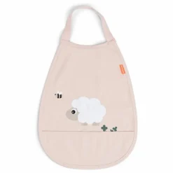 Best Done by deer Bavoir Tiny Farm | Rose pâle