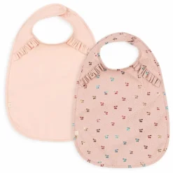 Konges Sløjd Bavoirs à volants Cherry - Set de 2 | Rose
