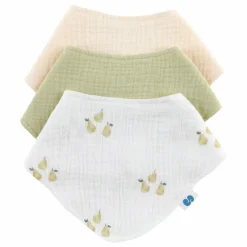 Soft Spot Bavoirs bandana en coton bio - Set de 3 | Garden Clearance