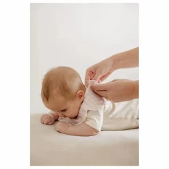 Soft Spot Bavoirs pétale Rosewater en coton bio - Set de 3 |