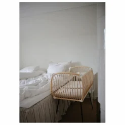 Bermbach Handcrafted Berceau cododo Martha en rotin - Liens coton Naturel Hot