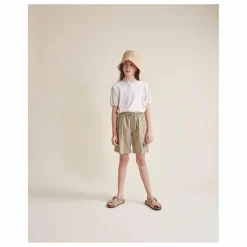 Búho Bermuda Popeline Coton Bio | Vert kaki Discount