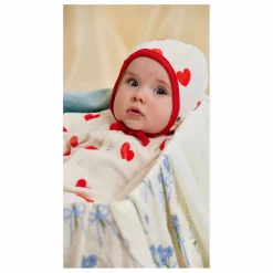 Mini Rodini Béguin Cœurs Coton Bio | Blanc Online