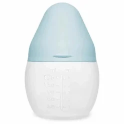 Clearance Elhée Biberon en silicone médical et tétine physiologique | Bleu pâle
