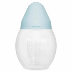 Clearance Elhée Biberon en silicone médical et tétine physiologique | Bleu pâle