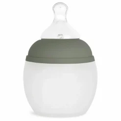 Discount Elhée Biberon en silicone médical et tétine physiologique | Vert kaki