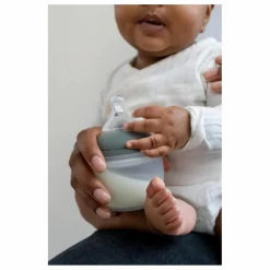 Discount Elhée Biberon en silicone médical et tétine physiologique | Vert kaki