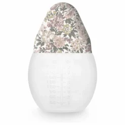 Elhée Biberon en silicone médical et tétine physiologique Honey Dew - x Liberty | Vieux Rose