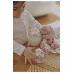 Elhée Biberon en silicone médical et tétine physiologique Toile de Jouy - x Tartine et Chocolat | Rose pêche Outlet