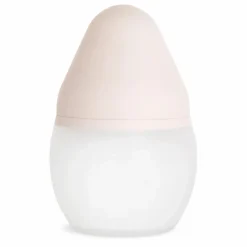 Elhée Biberon en silicone médical et tétine physiologique | Rose poudré Best