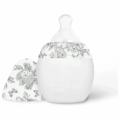 Elhée Biberon en silicone médical et tétine physiologique Toile de Jouy - x Tartine et Chocolat |