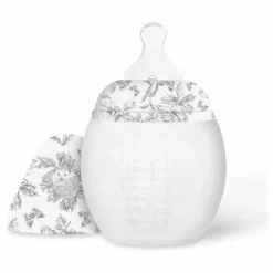 Elhée Biberon en silicone médical et tétine physiologique Toile de Jouy - x Tartine et Chocolat |