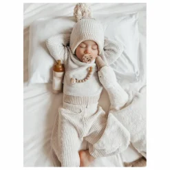 Hevea Biberon en verre à col large avec housse de protection Débit moyen |