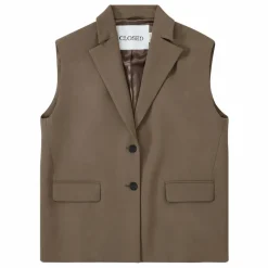 Femme Closed Blazer Sans Manches |