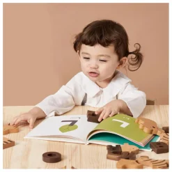 OIOIOOI Blocs alphabet en bois Multicolore