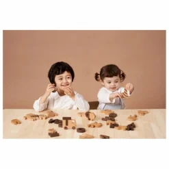 OIOIOOI Blocs alphabet en bois Multicolore