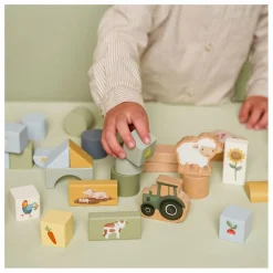 Little Dutch Blocs de construction en bois FSC - Little Farm Multicolore