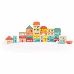 Moulin Roty Blocs de construction village Avenue du Moulin Multicolore Clearance