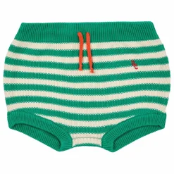 New Bobo Choses Bloomer Maille Coton Bio Rayé | Vert
