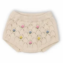 the new society Bloomer Maille Fleurs Canea Coton Bio | Beige Outlet