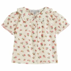 Enfant Emile et Ida Blouse à Col Fleurs |