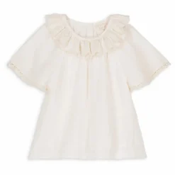 Louise Misha Blouse Antoinette Gaze de Coton | Blanc