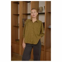 Femme Marlot Paris Blouses, Chemises|Blouse Appoline Mini Léopard Double Gaze de Coton - Collection Femme |