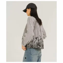 Tinsels Blouse Bali Indie Rayée | Noir Outlet