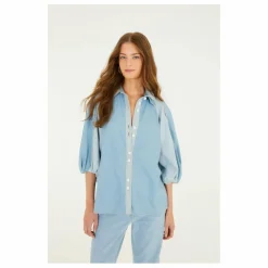 Femme Farm Rio Blouse Bicolore Denim |