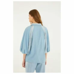 Femme Farm Rio Blouse Bicolore Denim |