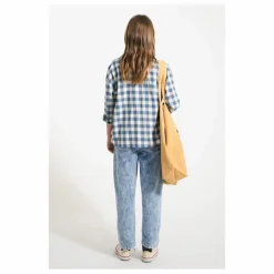 Piupiuchick Blouse Carreaux Coton Bio | Bleu Best