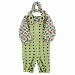 Piupiuchick Blouse Carreaux Fleurs | Vert Hot