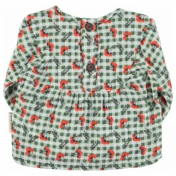 Piupiuchick Blouse Carreaux Fleurs | Vert Hot