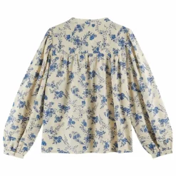 Hot Emile et Ida Blouse Cécilia Orchidées | Ecru