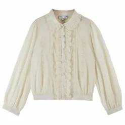 Emile et Ida Blouse Charline Brodée | Crème Clearance