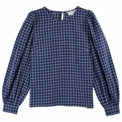 Emile et Ida Blouse Christia Gramercy Carreaux | Bleu