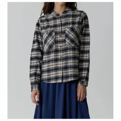 Femme Leon & Harper Blouse Chrono Check Flanelle de Coton Bio |