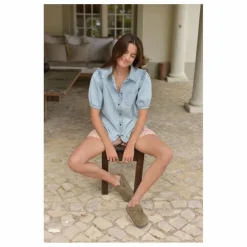 Femme Marlot Paris Blouses, Chemises|Blouse Clémence Denim - Collection Femme |