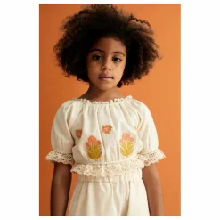 the new society Blouse Clémentine Broderie | Ecru Discount