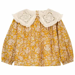Enfant Louise Misha Blouse Col Brodé Clea Coton Bio |