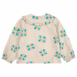 Clearance Bobo Choses Blouse Col Claudine Coton Bio | Beige