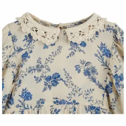 Outlet Emile et Ida Blouse Col Crochet Fleurie | Ecru