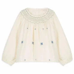Louise Misha Blouse Coletta Gaze de Coton | Ecru Clearance