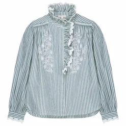 Femme Louise Misha Blouse Cora Rayée Coton Bio - Collection Femme |
