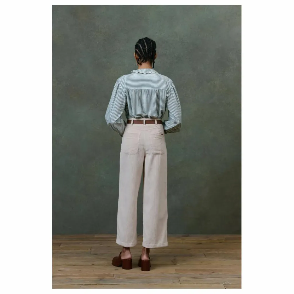 Femme Louise Misha Blouse Cora Rayée Coton Bio - Collection Femme |